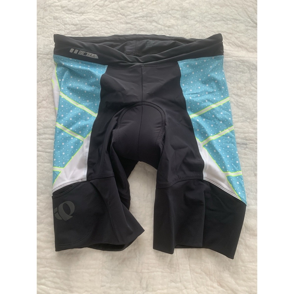 Pearl Izumi PRO Cycling Road Mens Shorts Black Blue Yellow XL